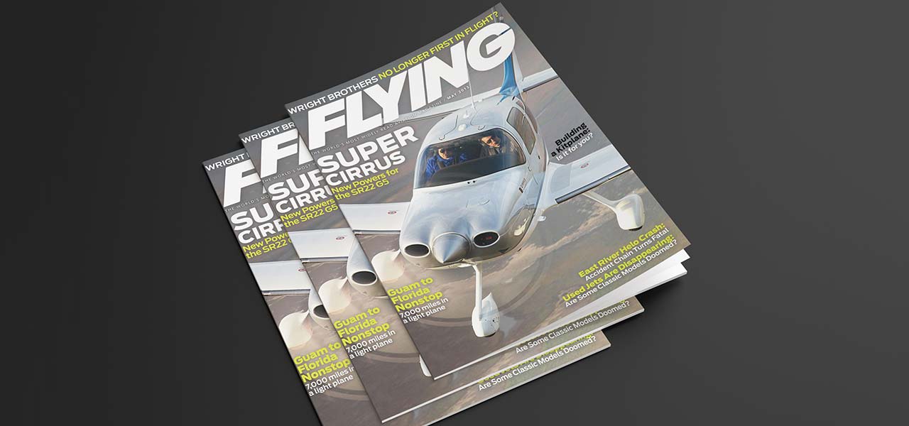 Flying magazine May 2013 magazine mockup
