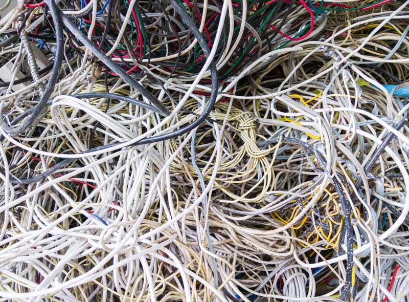 electrical wire mess