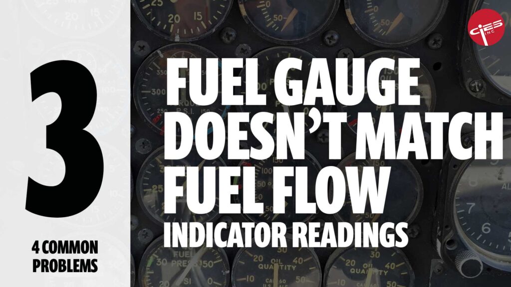 fuel gauge doesn't match fuel flow indicator readings